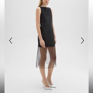 Theory Organza Overlay Dress